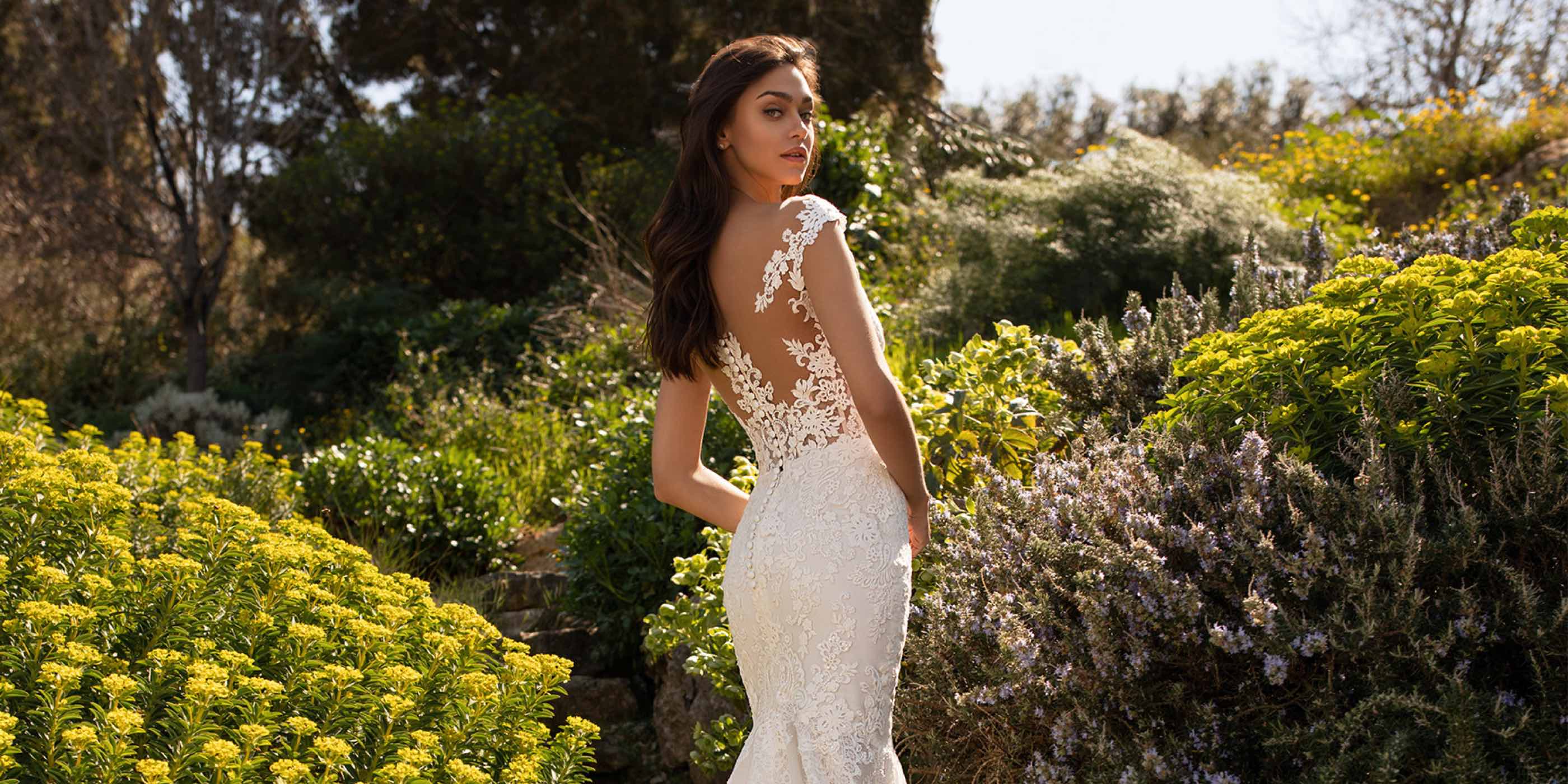 Model wearing a Pronovias bridal gown